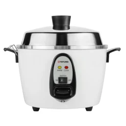 Discount Ta Tung 6 Person White Rice Cooker, 2.4 Litre Kitchen Electricals