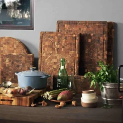Clearance End Grain Butcher Block Rectangular Cutting Board, Large Kitchen Tools & Utensils|Chopping & Carving Boards