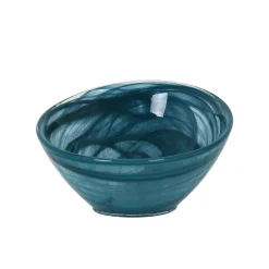 Online Teal Marble Glass Bowl, 14.5cm Tableware Brands|Crockery & Dinnerware