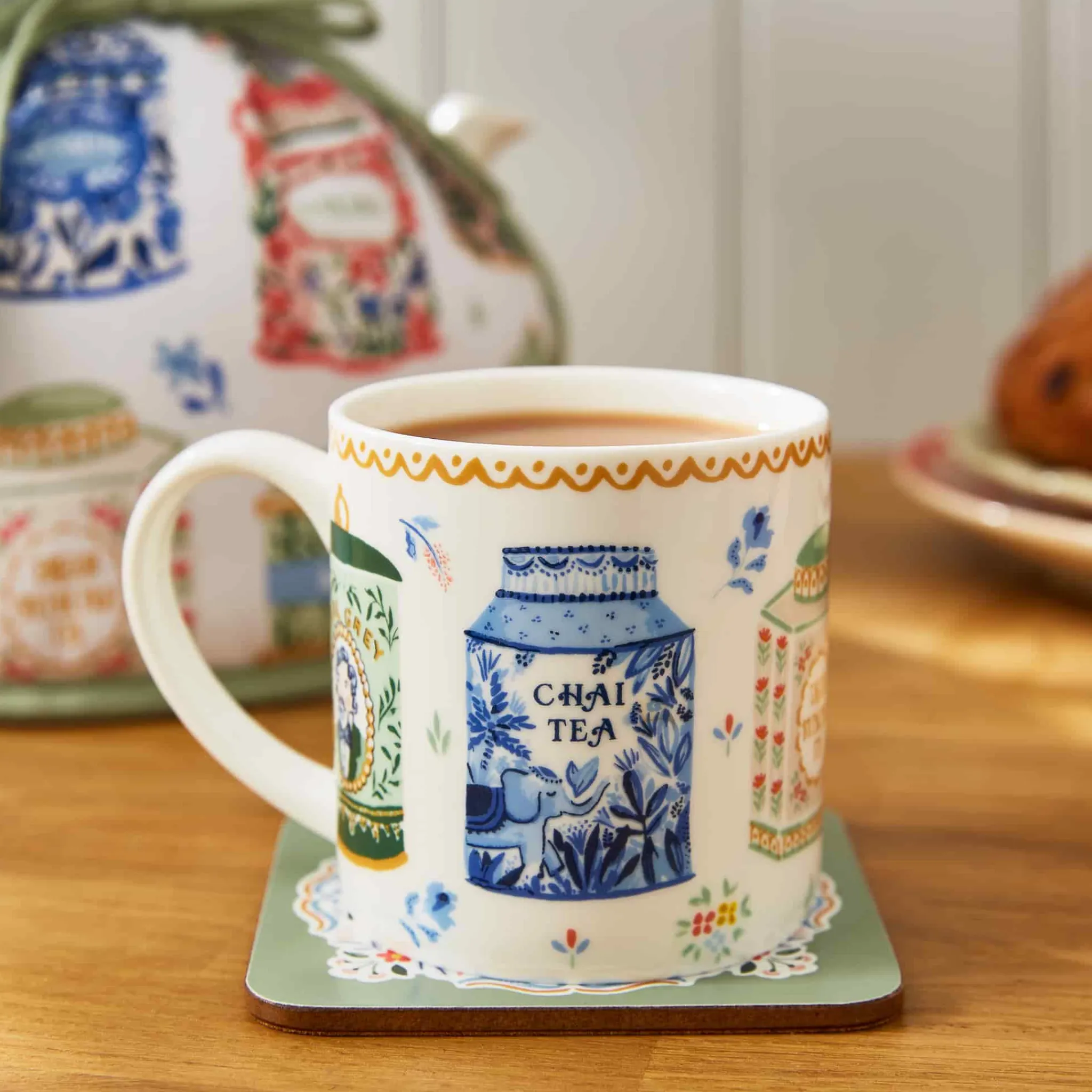 Hot Tea Tins New Bone China Mug, 340ml Tableware Brands