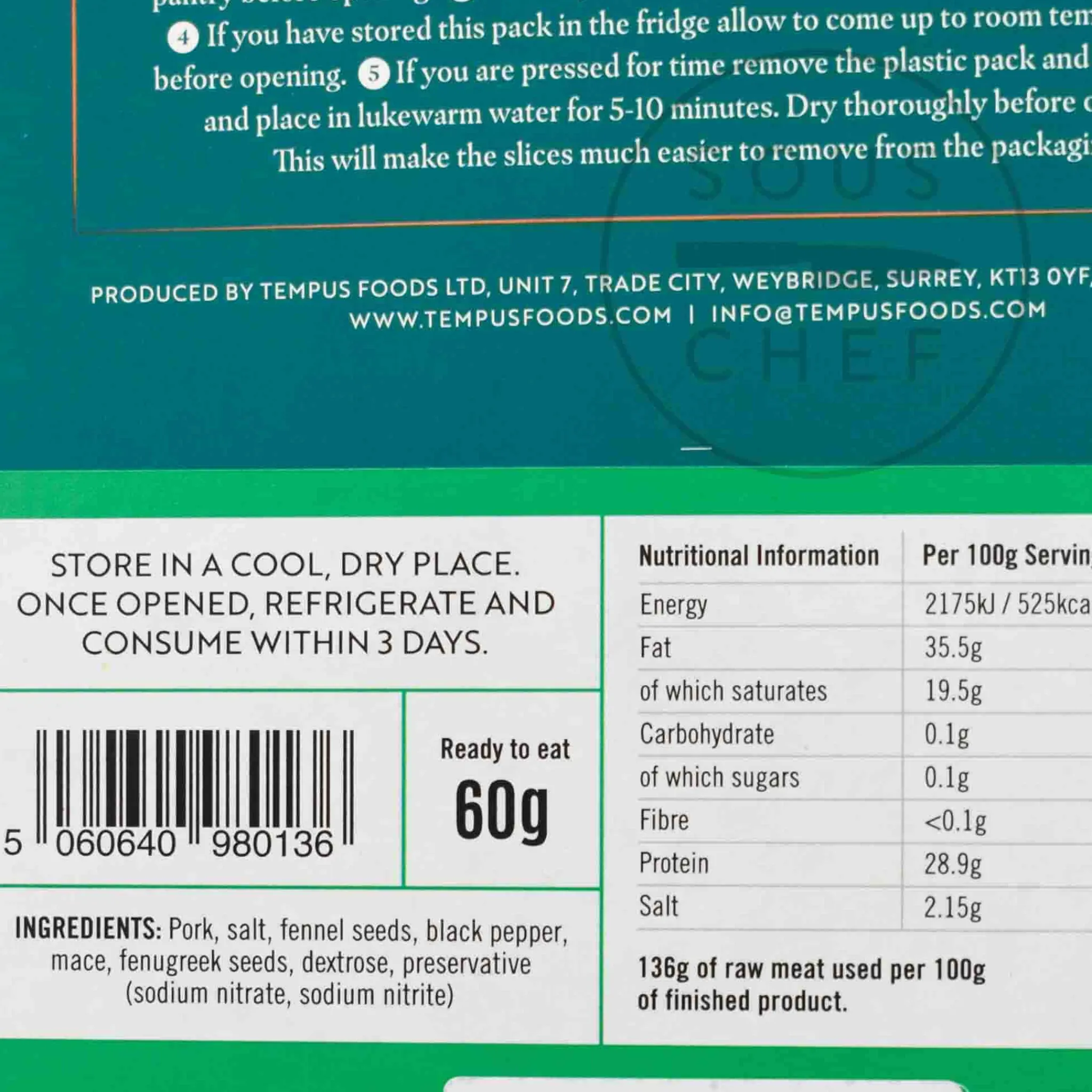 New Achari Spiced Salami, 60g Ingredients Brands|Snacks