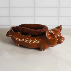 Terracotta Chorizo Pig Serving Dish, 30cm Tableware Brands