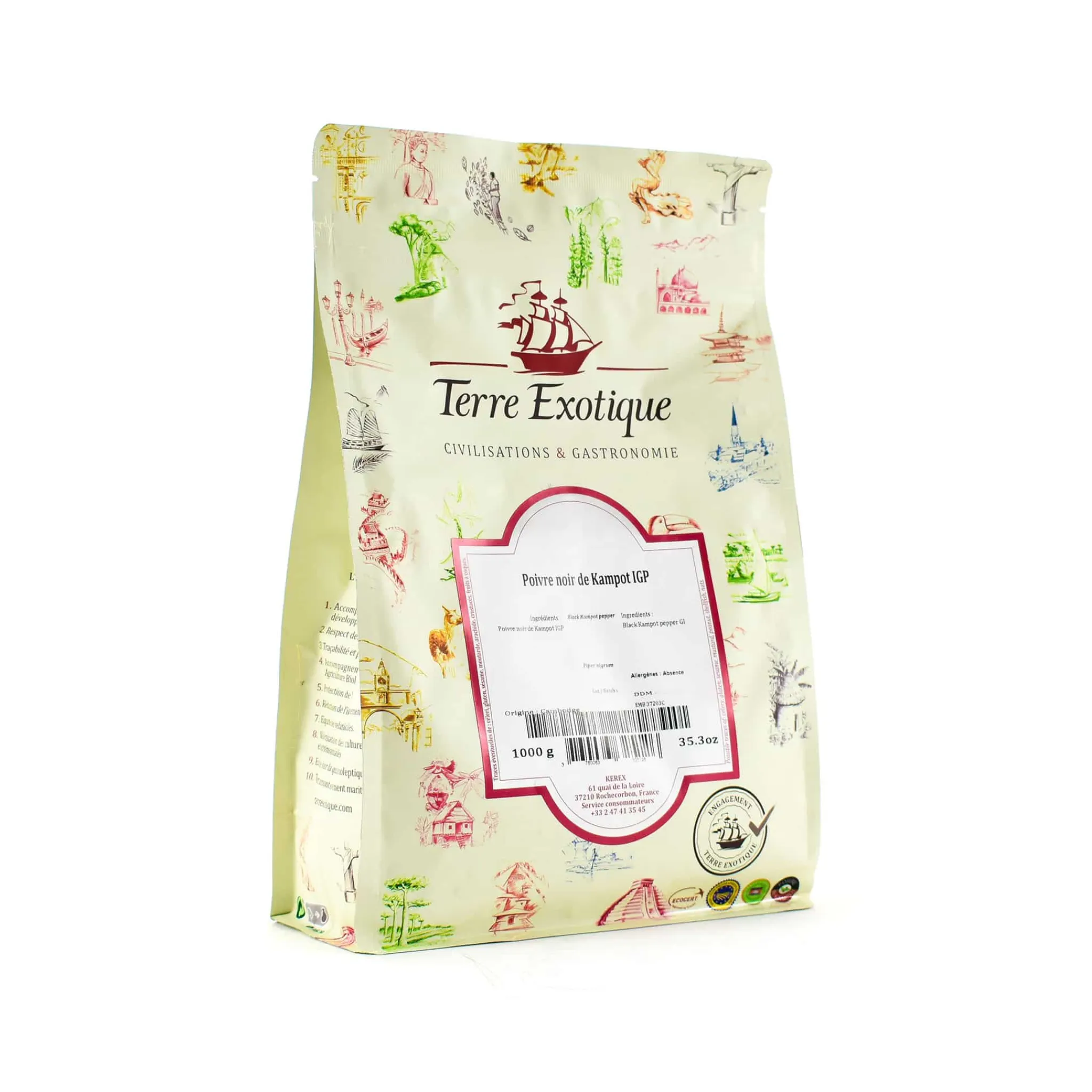 Black Kampot Pepper, 1kg Ingredients Brands|Southeast Asian Ingredients