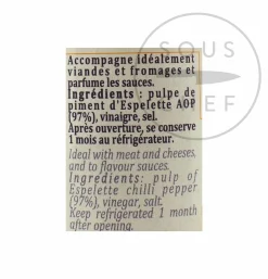 Clearance Espelette Chilli Pepper Puree, 90g French Ingredients|Herbs & Spices