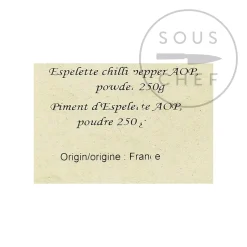 Online Espelette Chili Pepper DOP, 250g Ingredients Brands|French Ingredients