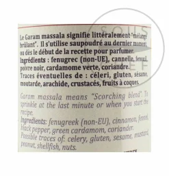 Best Garam Masala, 60g Ingredients Brands|Indian Ingredients