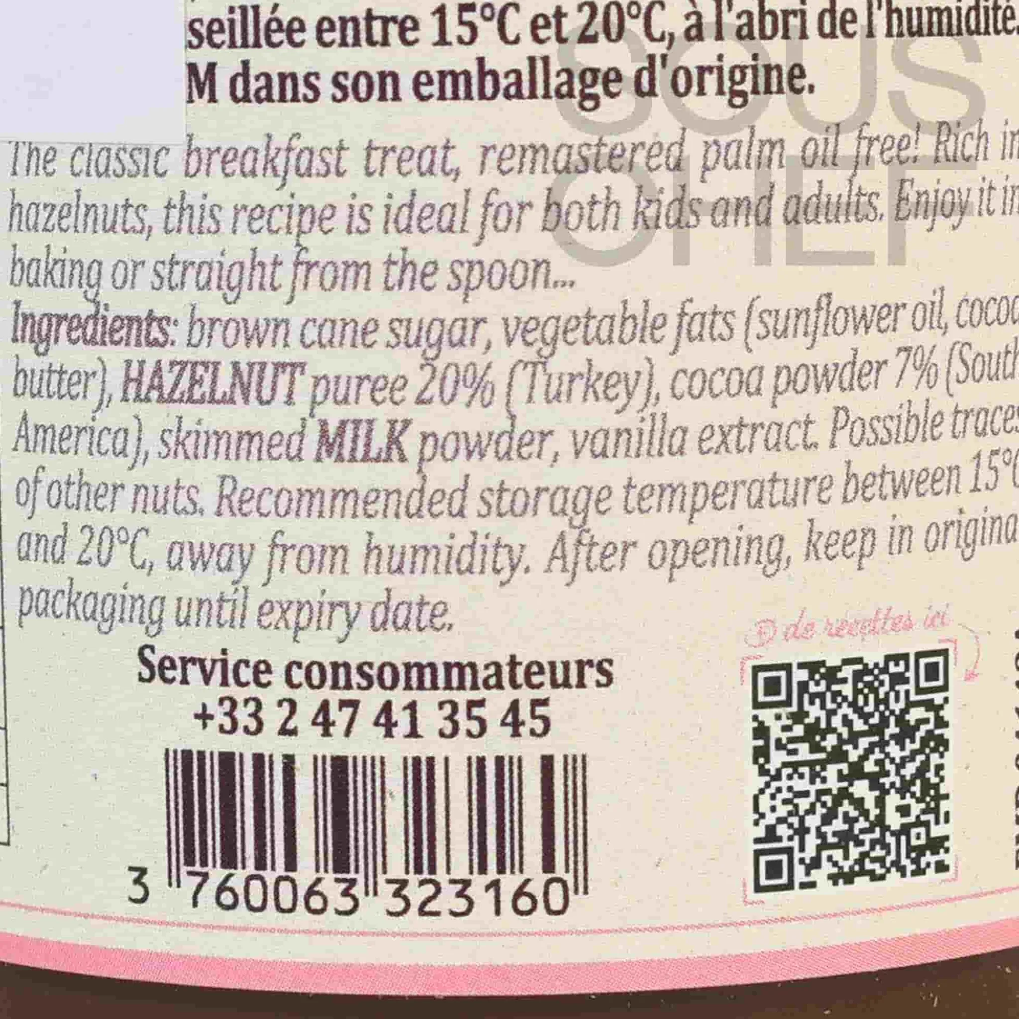 New Hazelnut Spread, 300g Ingredients Brands|Italian Ingredients
