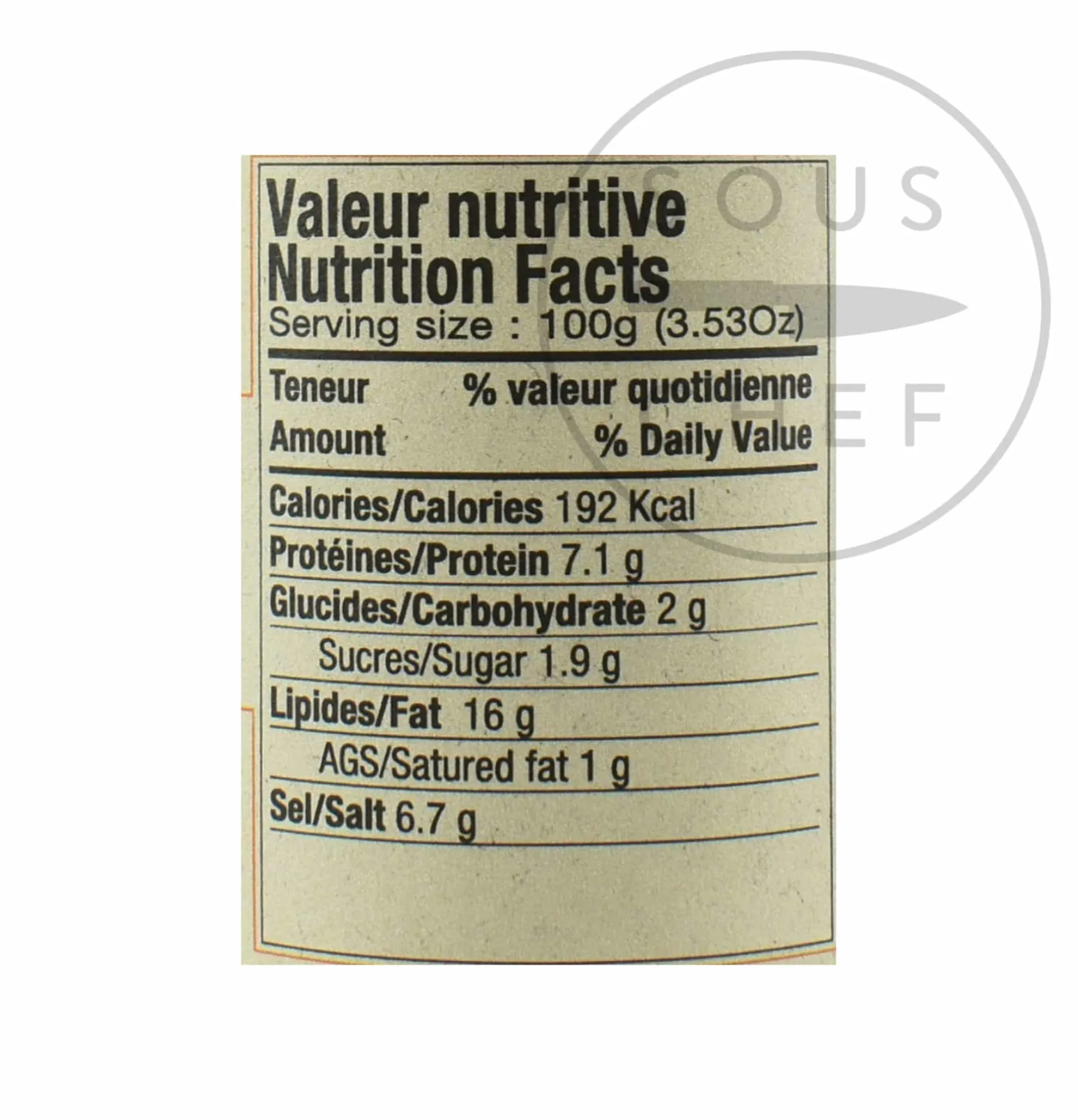 Mustard With Summer Truffle (2%), 100g Ingredients Brands|French Ingredients