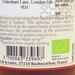Best Organic Pure Maple Syrup, 200ml Ingredients Brands|American Ingredients