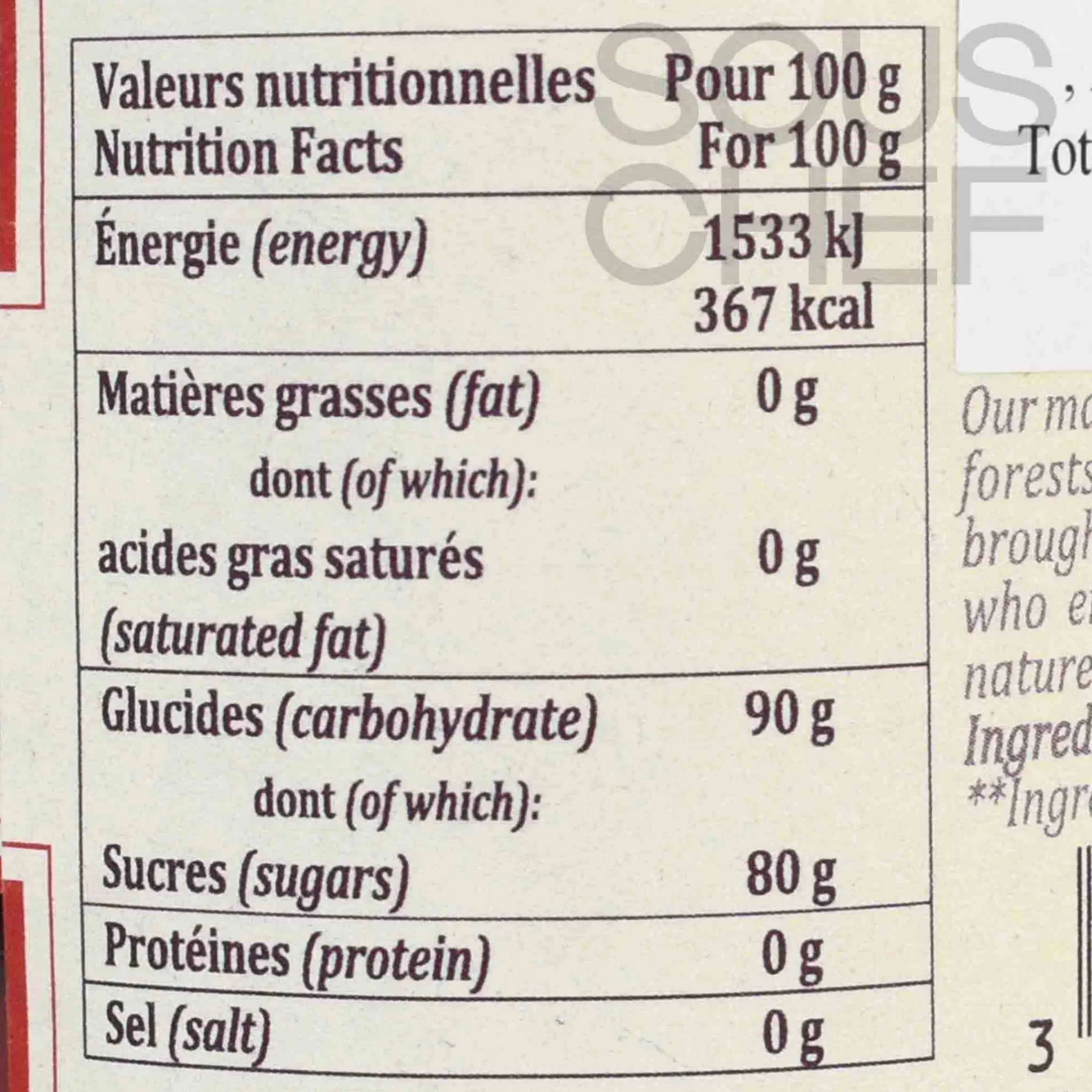 Best Organic Pure Maple Syrup, 200ml Ingredients Brands|American Ingredients