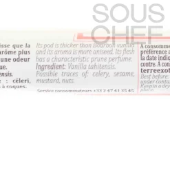 Discount Vanilla from Tahiti, 1 pod Ingredients Brands|French Ingredients