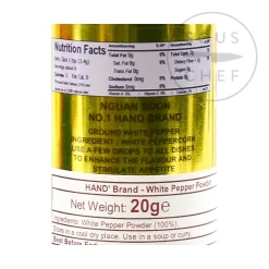 Online Thai "" White Pepper Powder, 20g Ingredients Brands|Southeast Asian Ingredients