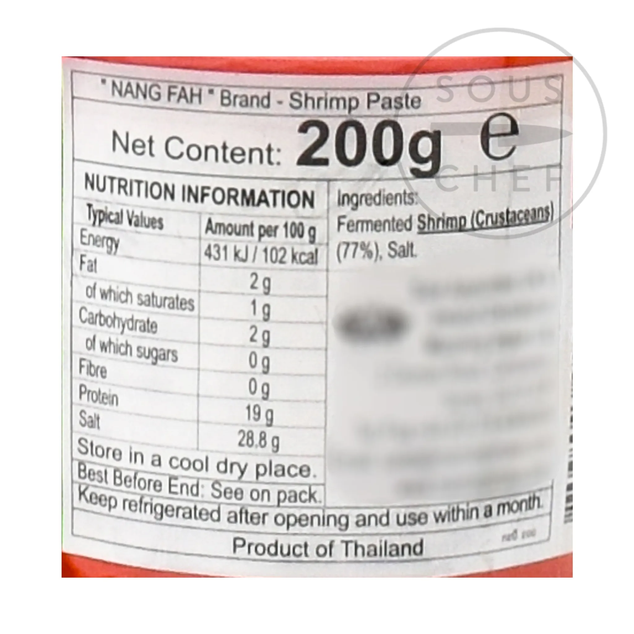 New Thai Shrimp Paste, 200g Southeast Asian Ingredients|Sauces & Condiments