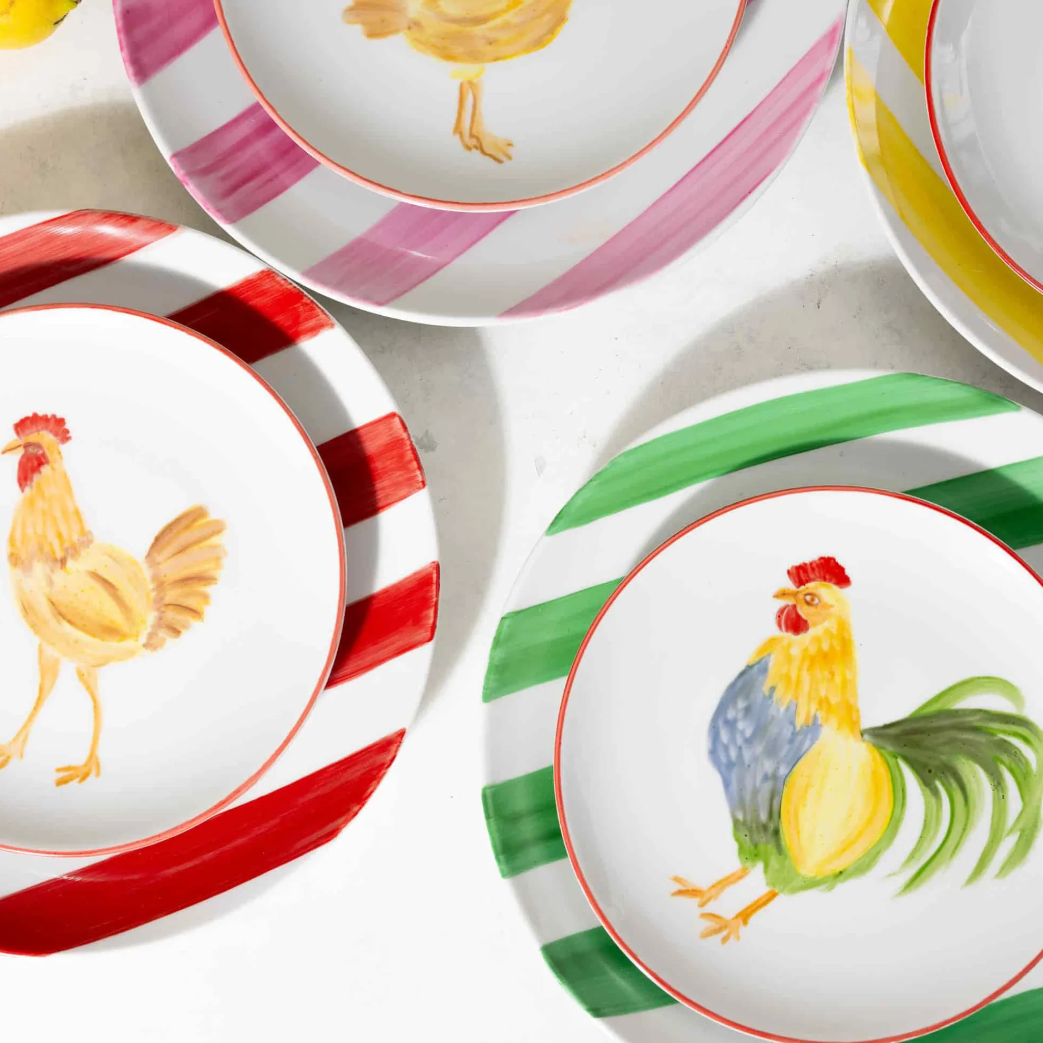 Manolo Rooster Porcelain Side Plate, 21cm Tableware Brands|Plates