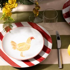 Outlet Menchu Chicken Porcelain Side Plate, 21cm Plates|Crockery & Dinnerware