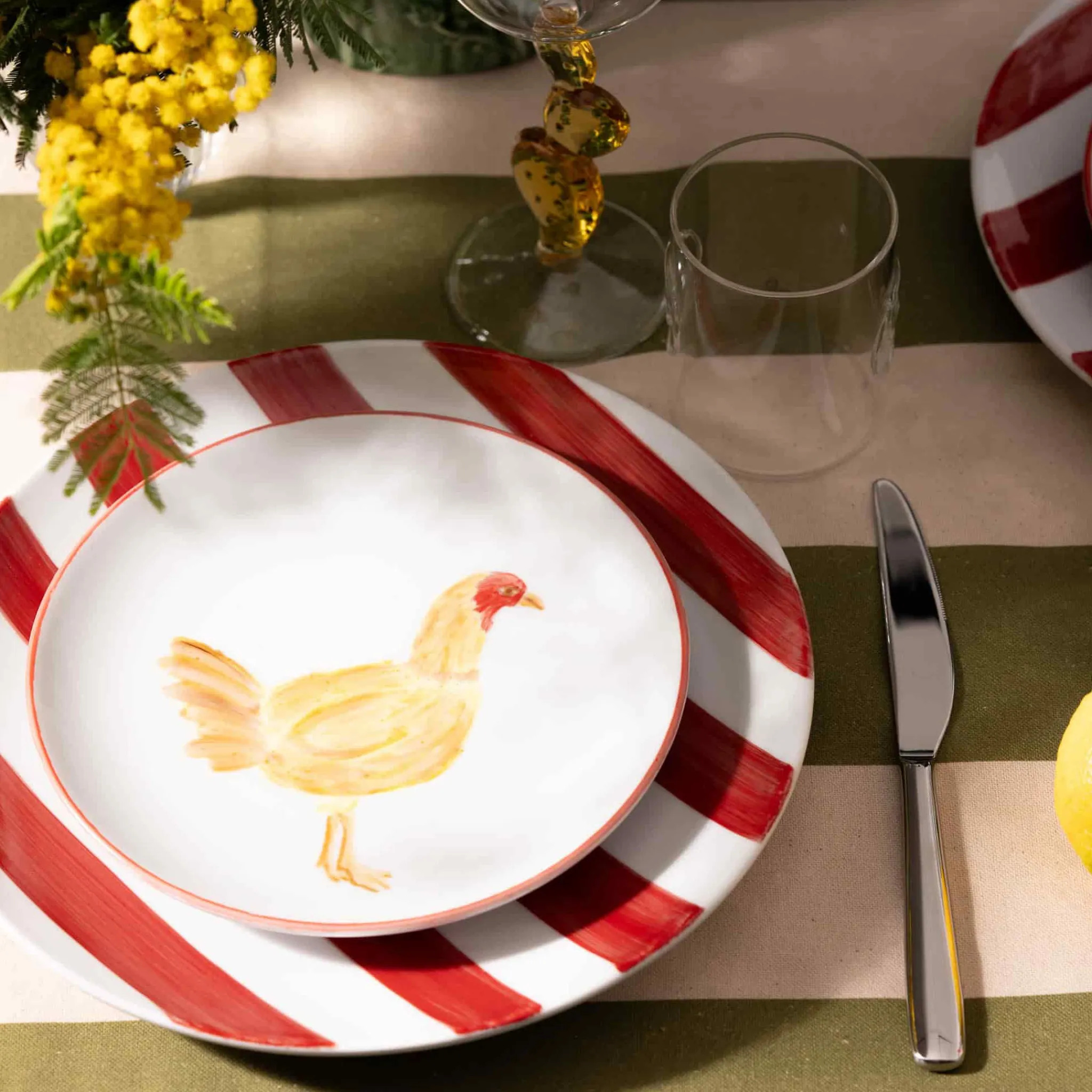 Outlet Menchu Chicken Porcelain Side Plate, 21cm Plates|Crockery & Dinnerware
