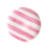 Pink Stripe Porcelain Dinner Plate, 27.5cm Plates|Crockery & Dinnerware