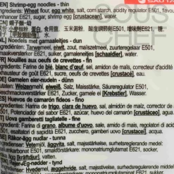 Hot Thin Shrimp Egg Noodles, 454g Ingredients Brands