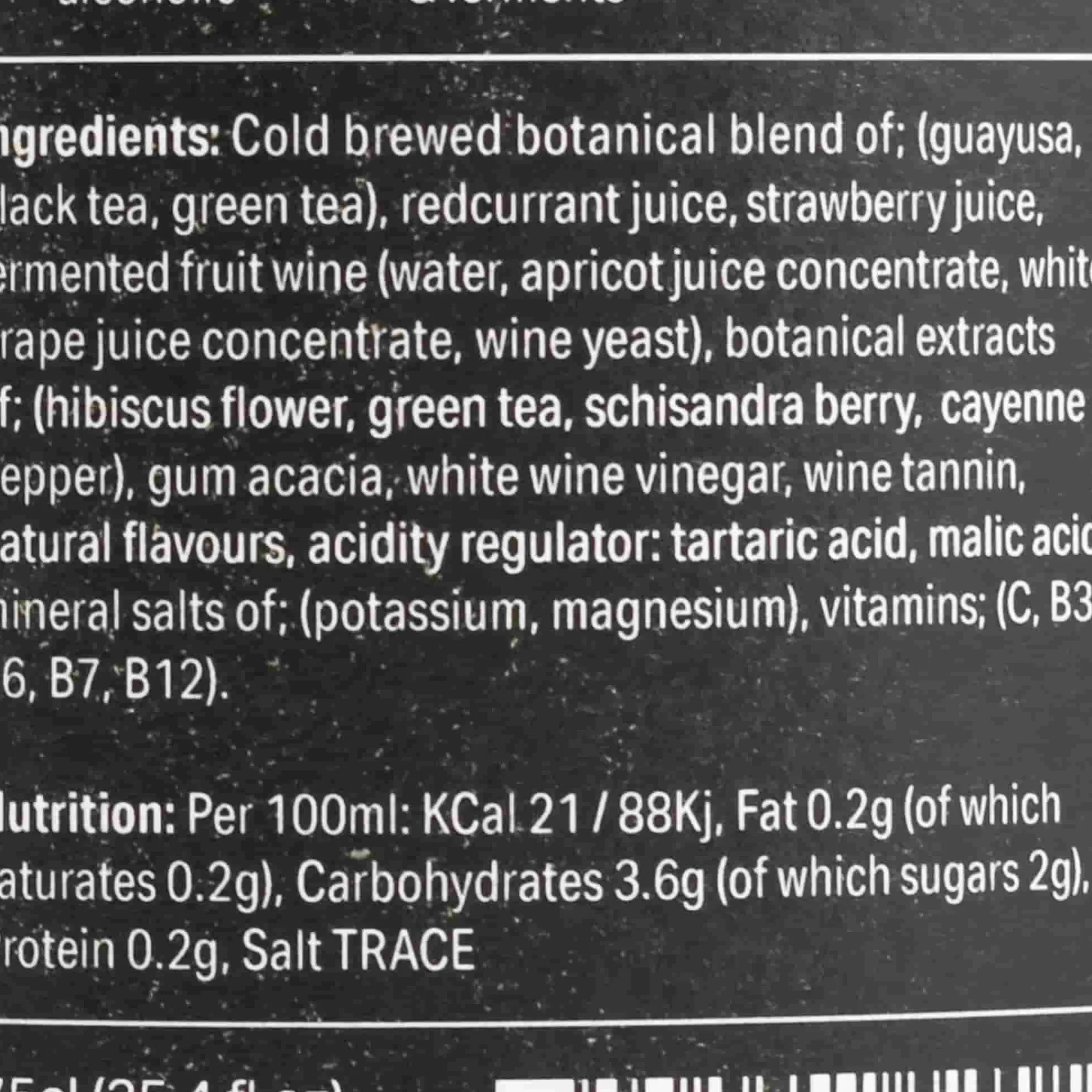 Hot Blurred Vines Spark 0% Sparkling Rose Wine, 750ml Ingredients Brands|Drinks