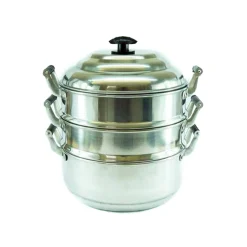 Clearance 3-Tier Aluminium Steamer Chinese Ingredients|Kitchen Tools & Utensils