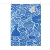 Clearance Blue Garden Embroidered French Jacquard Tea Towel Kitchen Textiles & Clothing