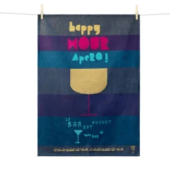 Hot Happy Hour French Jacquard Tea Towel Kitchen Textiles & Clothing