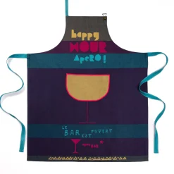 Sale Happy Hour French Cotton Apron Kitchen Textiles & Clothing