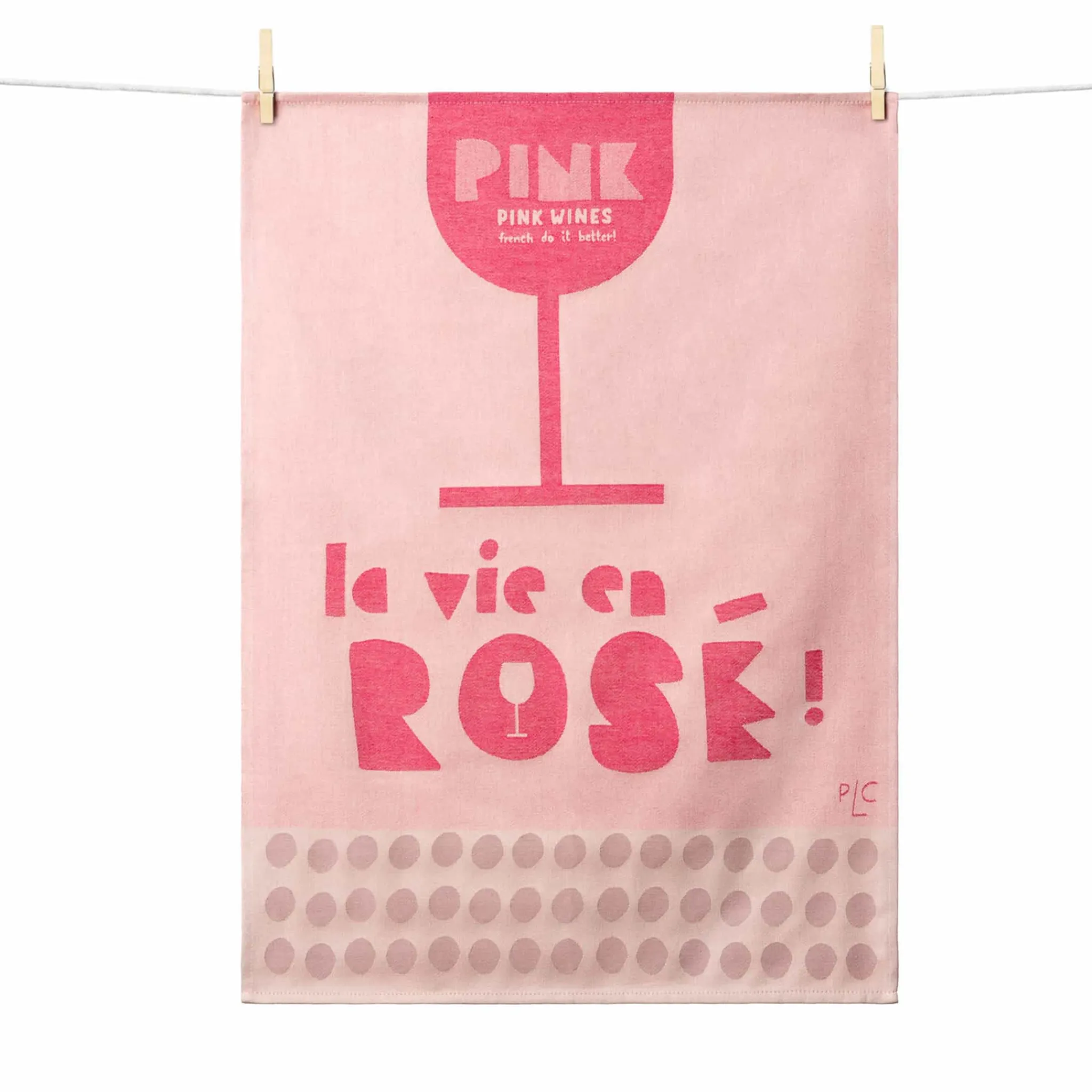 Hot La Vie en Rose French Jacquard Tea Towel Kitchen Textiles & Clothing