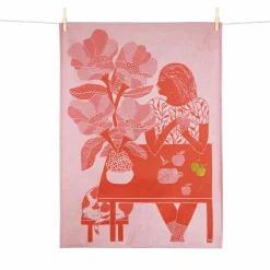 Outlet Les Pommes Embroidered French Jacquard Tea Towel Kitchen Textiles & Clothing