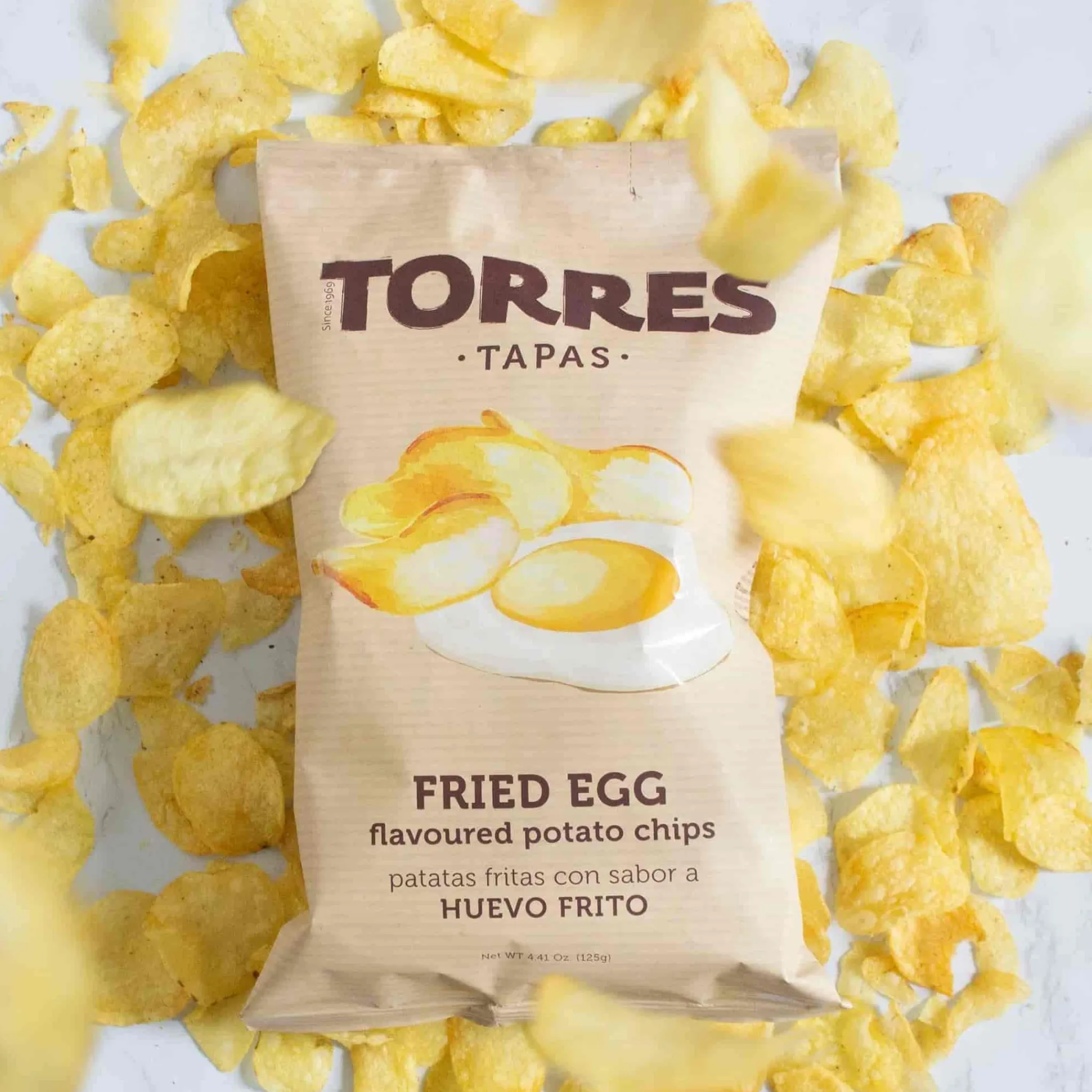 New Fried Egg Crisps, 125g Spanish Ingredients|Snacks
