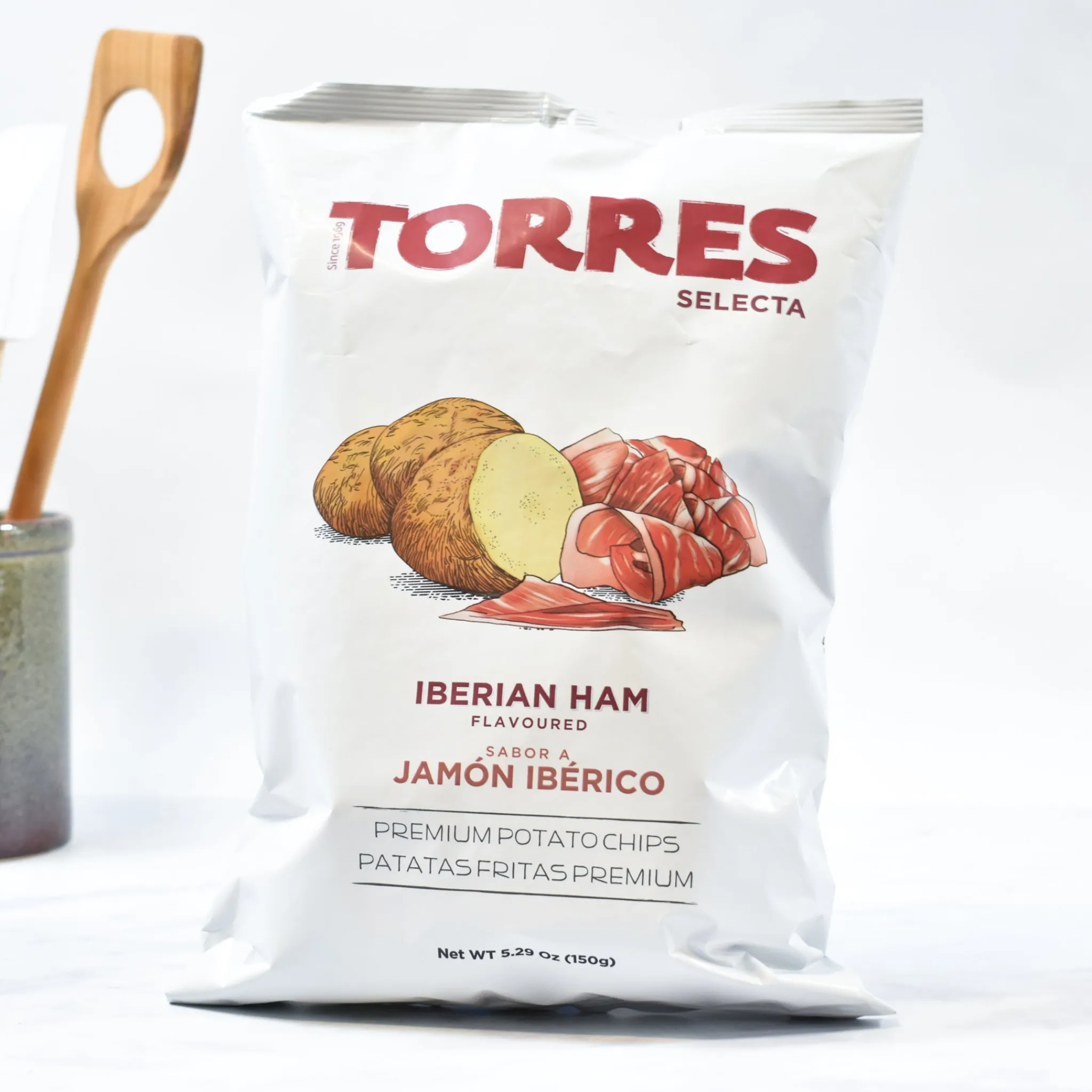Best Iberico Ham Flavour Crisps, 150g Spanish Ingredients|Snacks