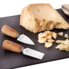 Best Set of 2 Parmesan Knives with Ash Wood Handles Kitchen Knives