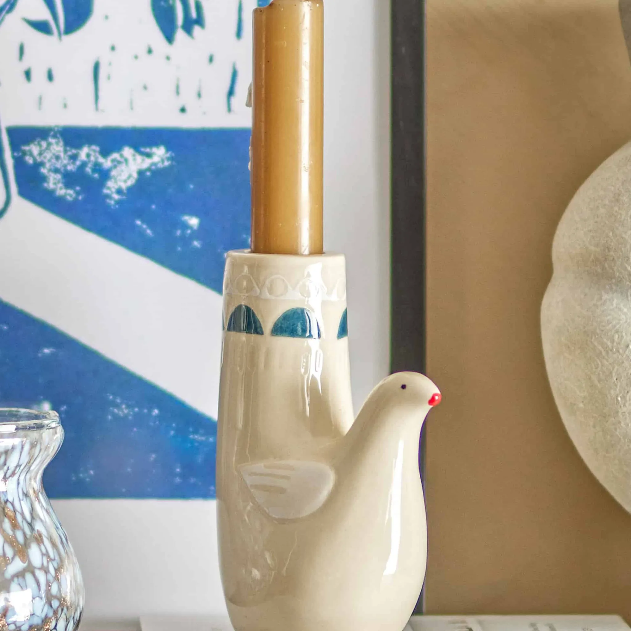 Discount Trudy White Bird Candle Holder Table Setting|Tableware Brands