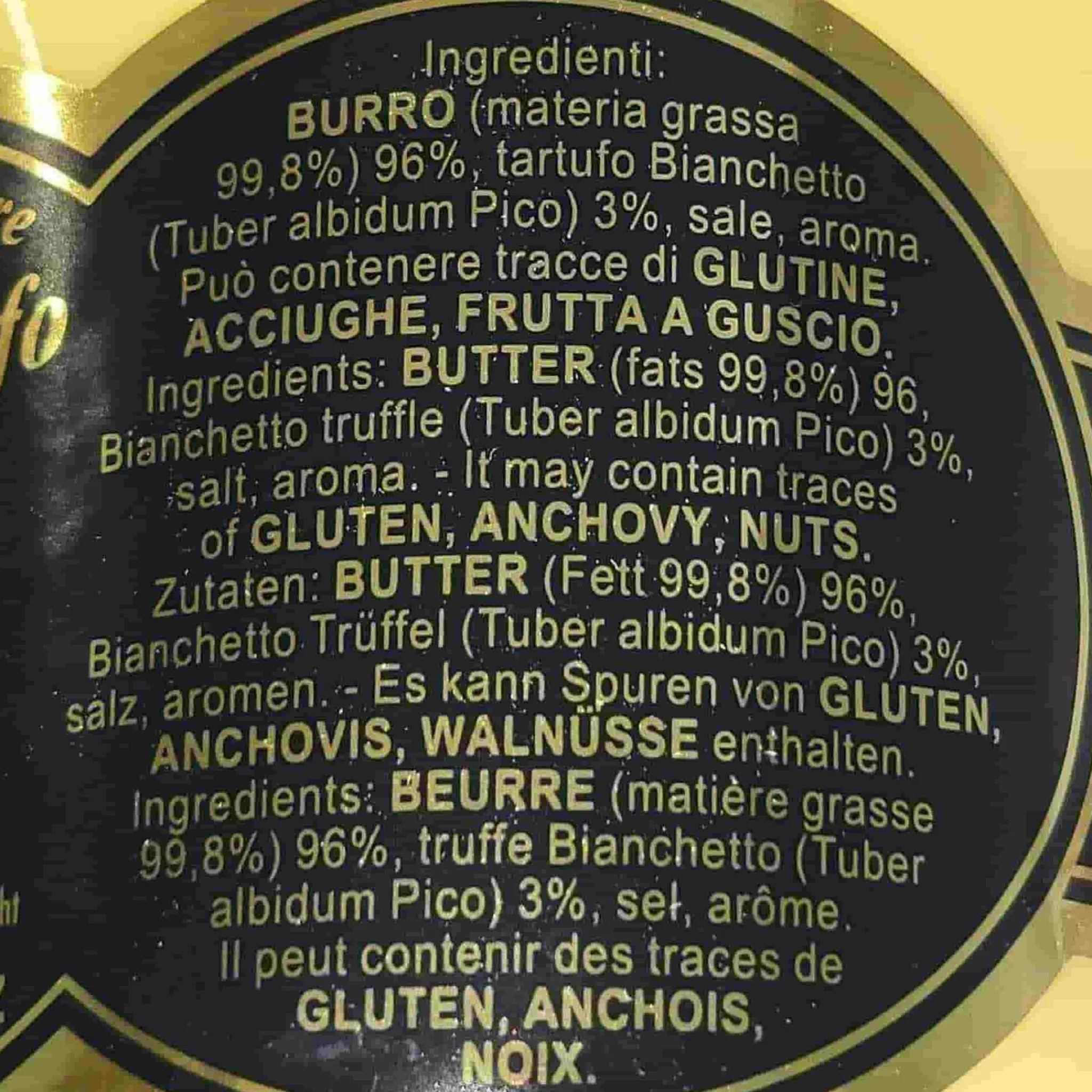 New Truffle Butter Ingredients Brands|Italian Ingredients