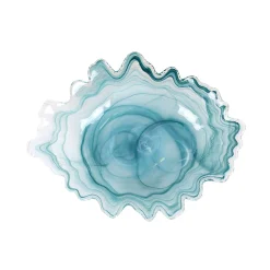 Hot Turquoise Marble Glass Serving Bowl, 40x30cm Tableware Brands|Crockery & Dinnerware