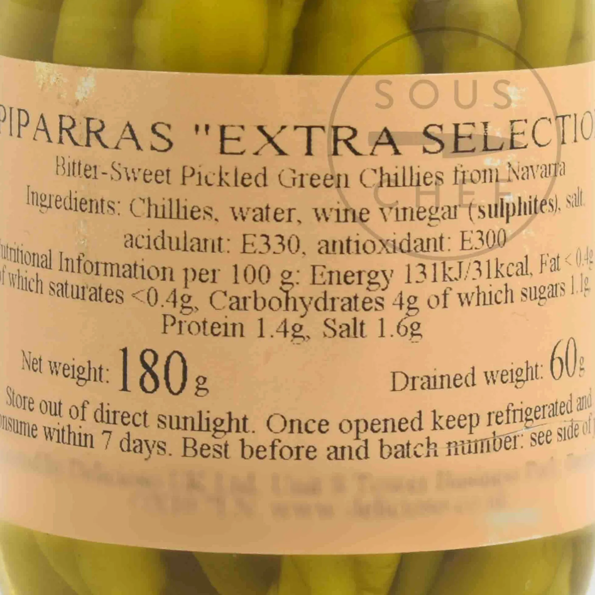 Piparras Navarra Chilli Peppers, 180g Spanish Ingredients|Vegetables