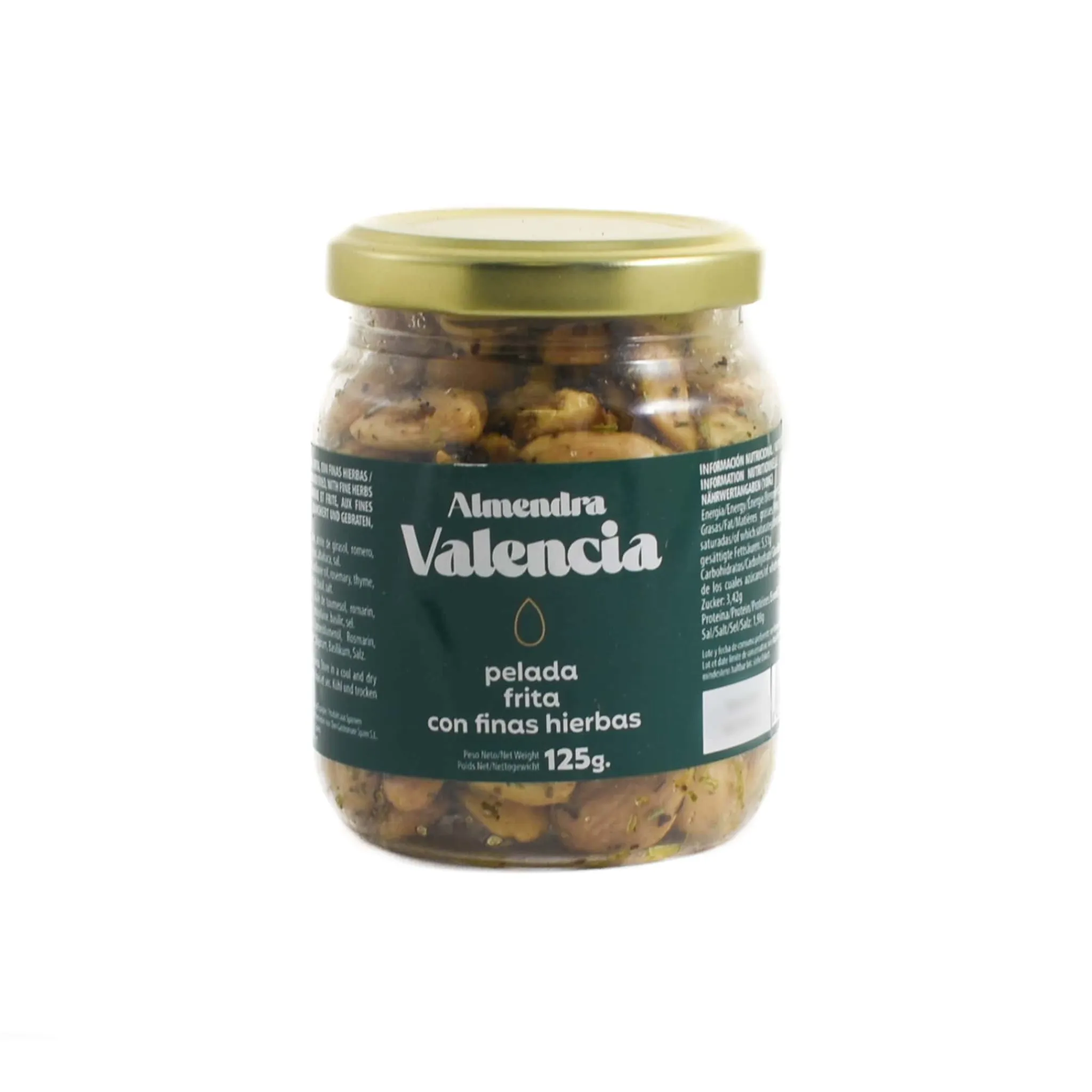 Valencia Fried Almonds with Mediterranean Herbs, 125g Ingredients Brands|Spanish Ingredients