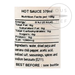 Hot Hot Sauce, 370ml Ingredients Brands|Mexican Ingredients