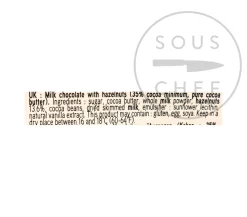 New Azelia 35% Milk Chocolate Chips, 250g Ingredients Brands|French Ingredients