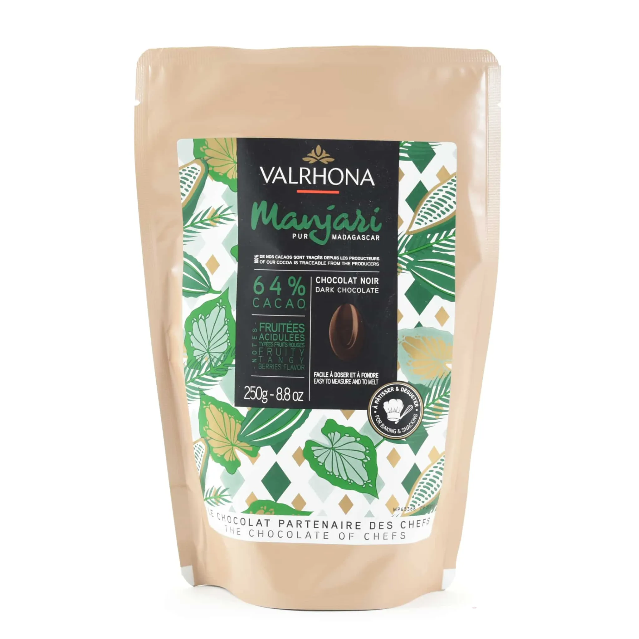 Hot Manjari 64% Dark Chocolate Chips, 250g Ingredients Brands|French Ingredients