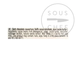 Hot Manjari 64% Dark Chocolate Chips, 250g Ingredients Brands|French Ingredients