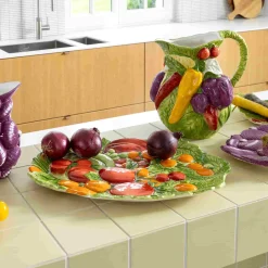Online Vegetable Ceramic Platter, 37.5cm Tableware Brands