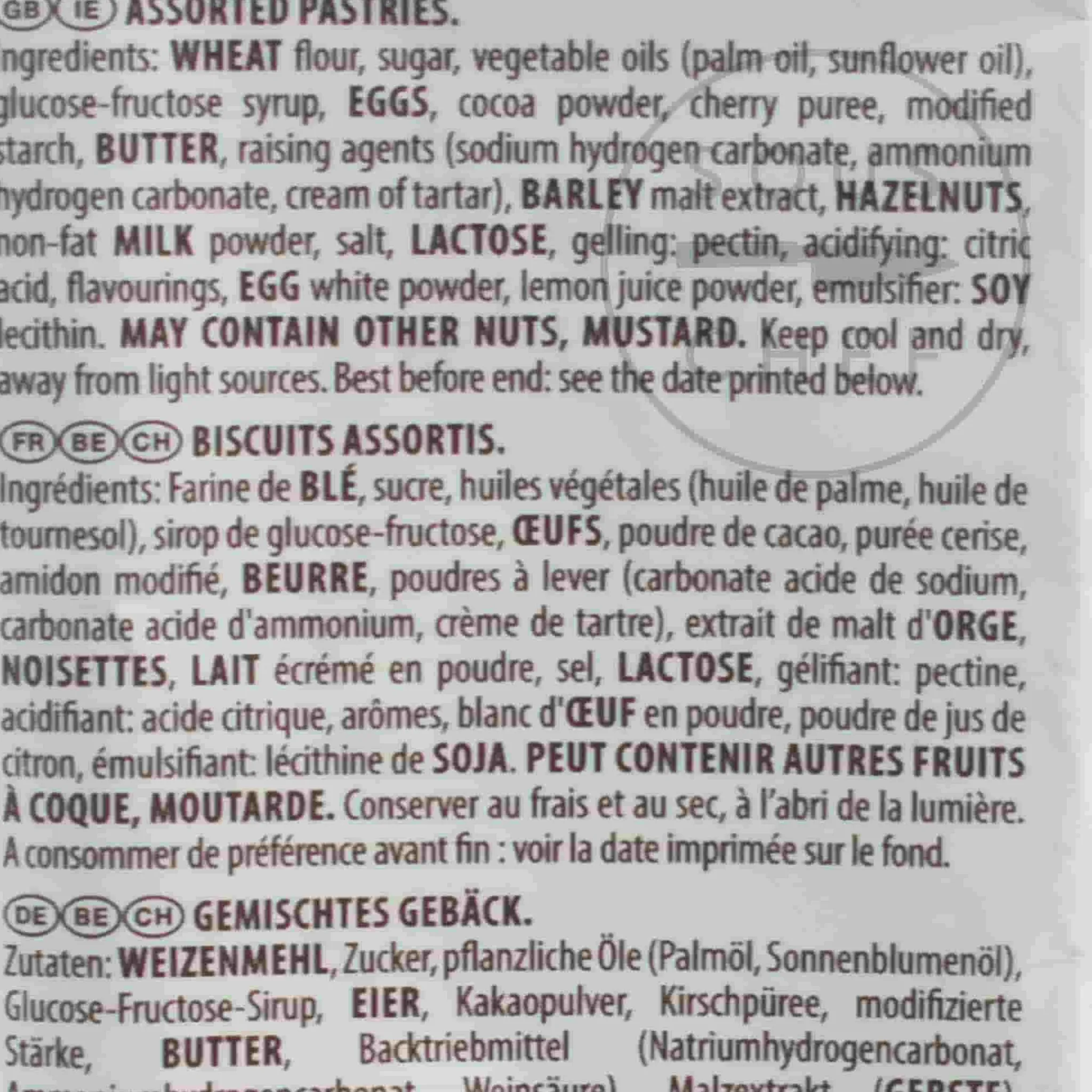 Clearance Vicenzi Mini Voglie Pastry Selection, 250g Ingredients Brands|Cakes & Bakery