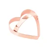 New Vintage Style Copper Heart Cookie Cutter with Handle Baking Supplies & Equipment