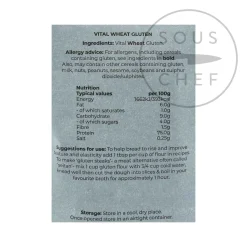 Sale Wheat Gluten Flour - Seitan Flour, 500g Ingredients Brands|Baking Ingredients