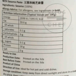 Outlet Chinese Sesame Paste, 225g Ingredients Brands|Chinese Ingredients