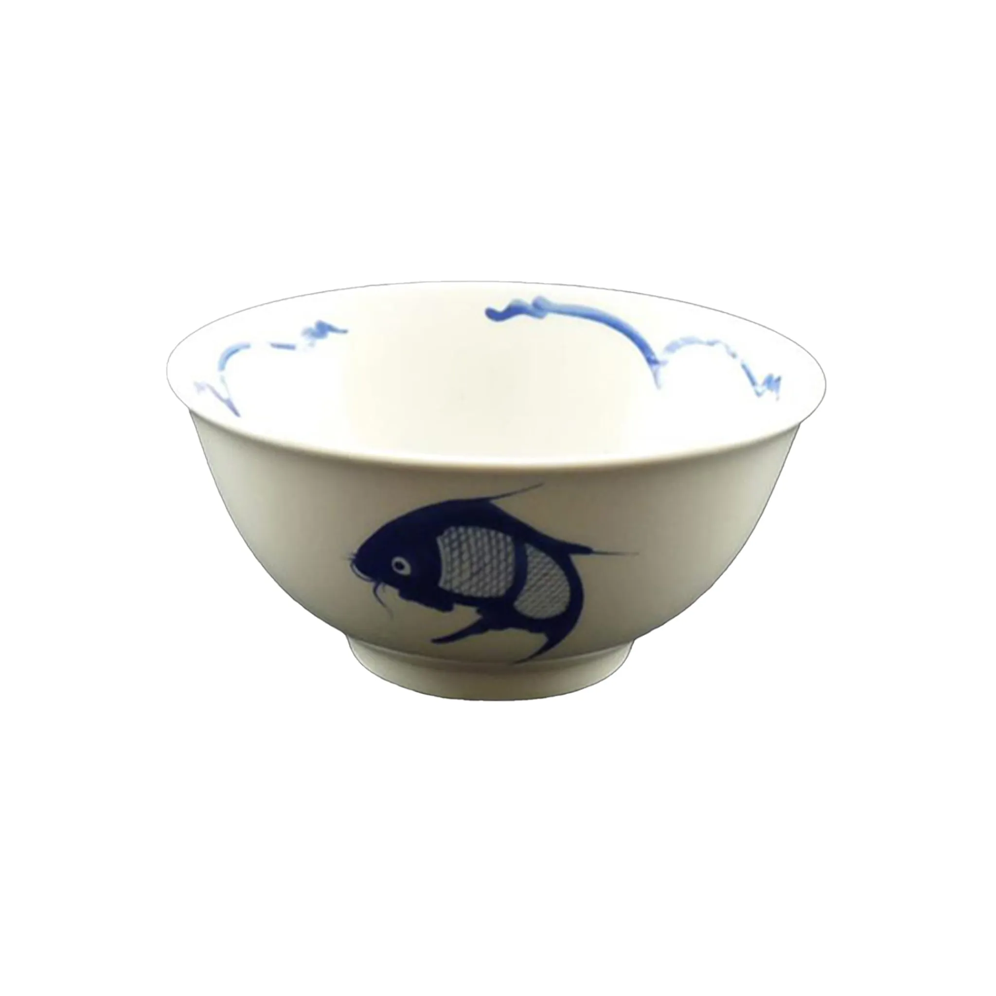 Hot White & Blue Carp Rice Bowl, 11.5cm Tableware Brands|Chinese Ingredients