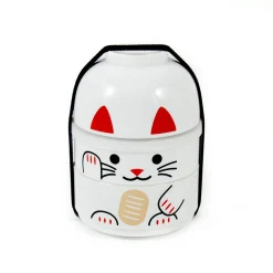 White Manekineko Bento Box, 640ml Tableware Brands|Japanese Ingredients