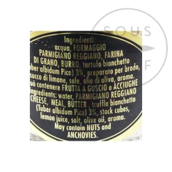 White Truffled Sauce with Parmesan & Butter, 90g Italian Ingredients|Vegetables