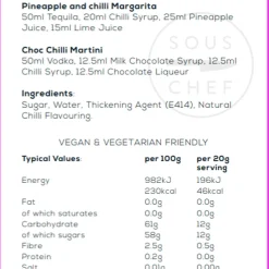 Best Premium Chilli Syrup, 750ml Ingredients Brands|Made In The Uk